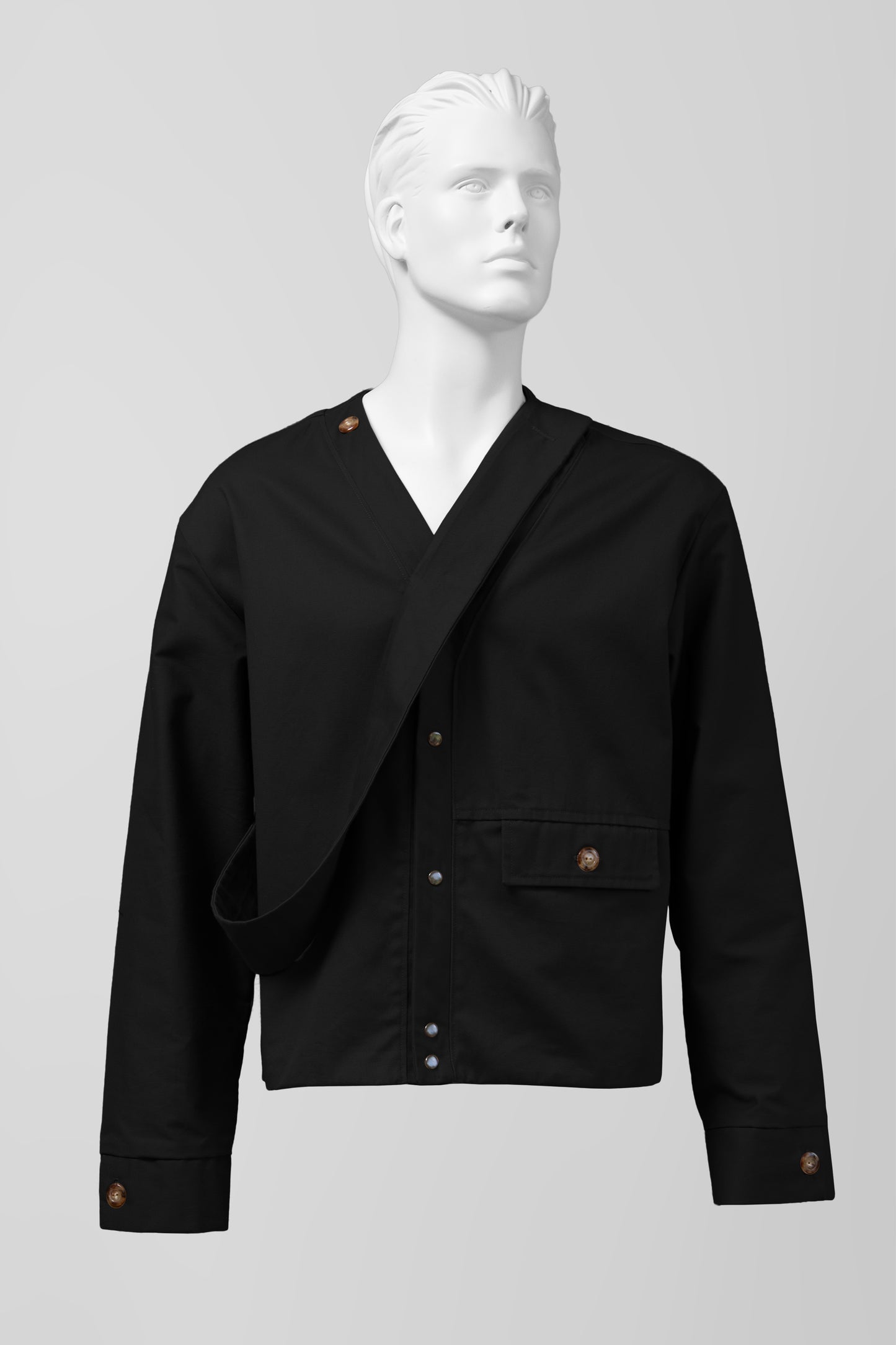 SASH JACKET BLACK