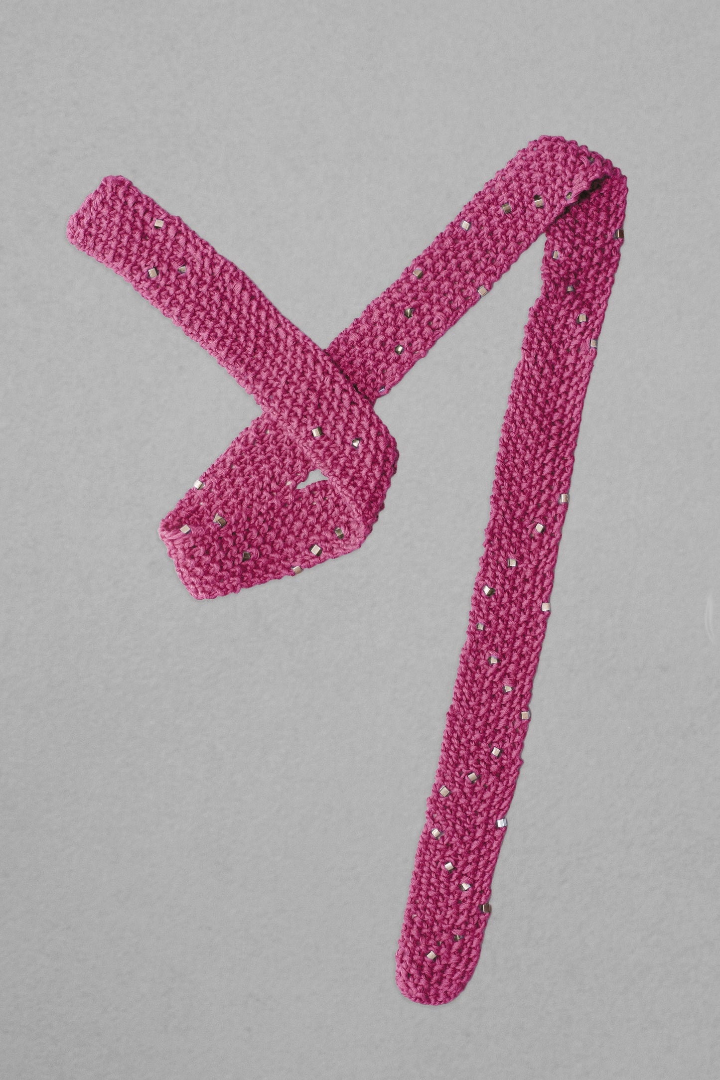 MONO CLUSTER SCARF PINK