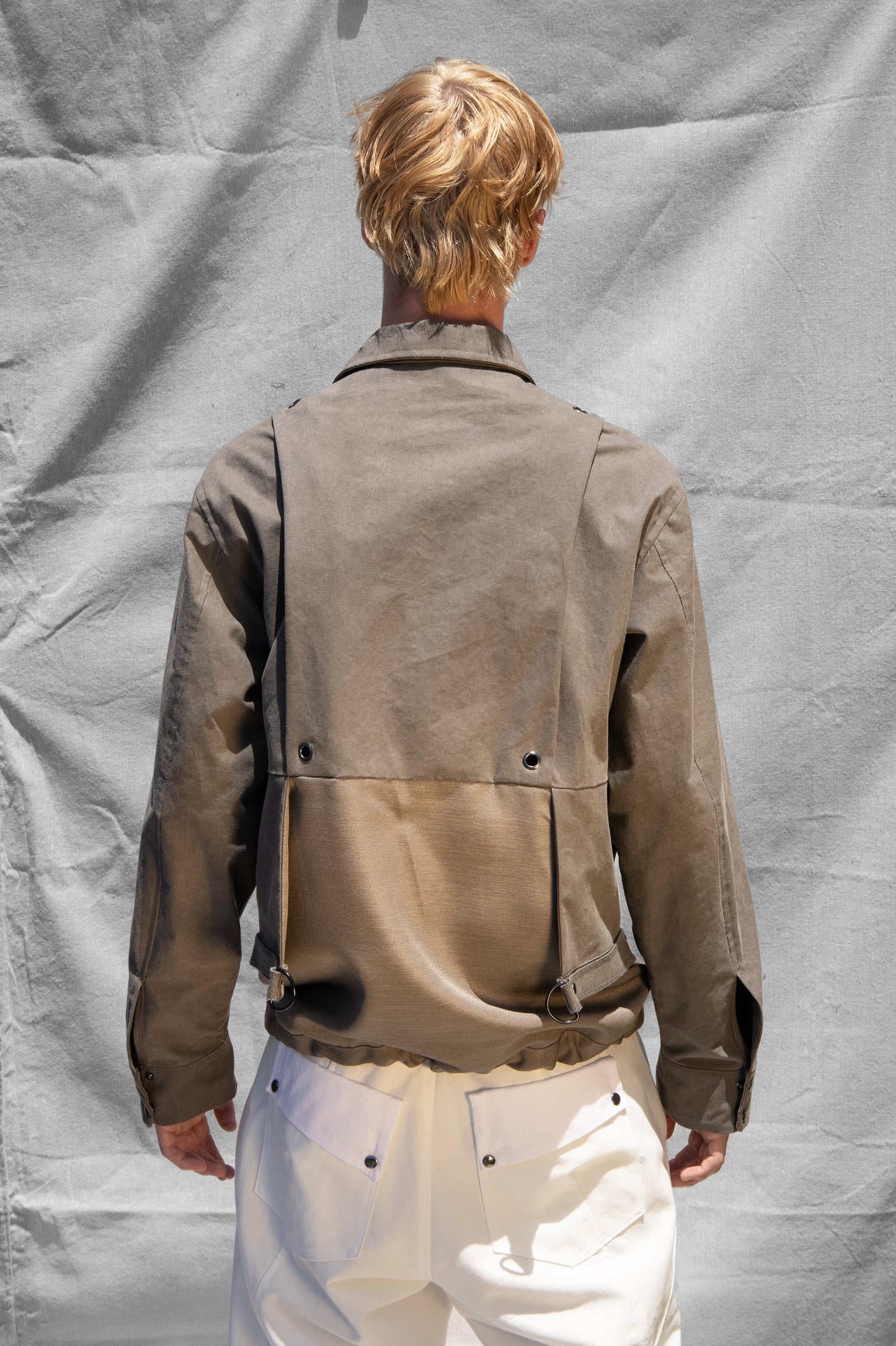 Dipstick Layered Jacket (Grey)