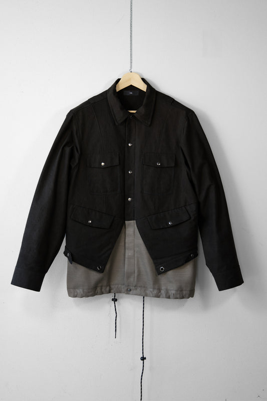 Dipstick Layered Jacket (Black)