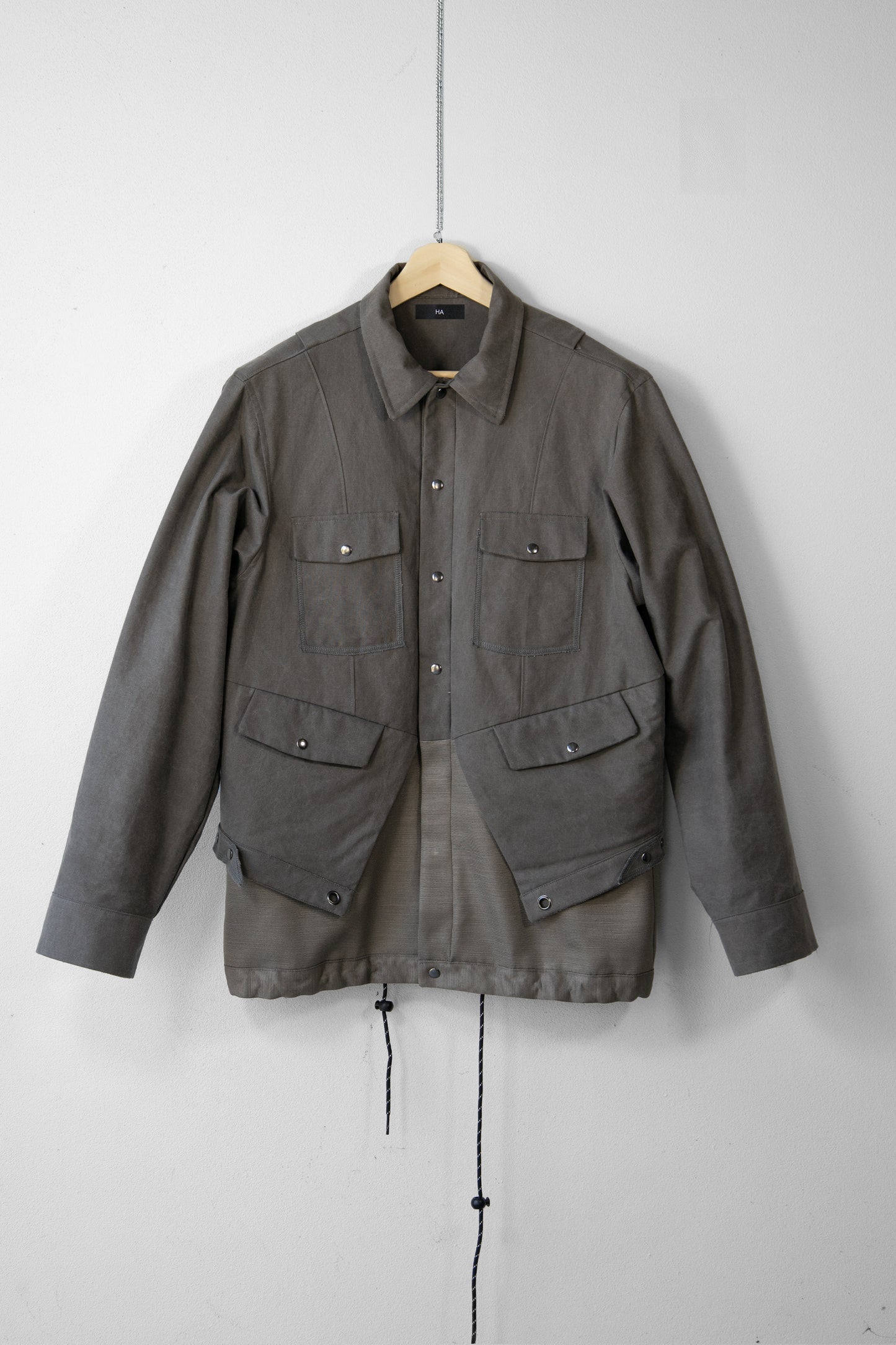 Dipstick Layered Jacket (Grey)