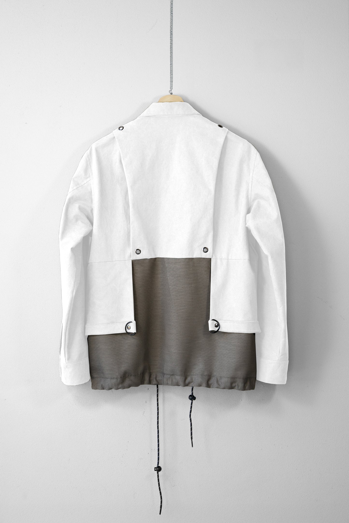 Dipstick Layered Jacket (White)