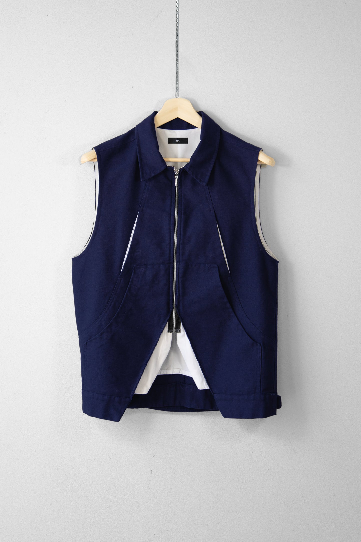 Flapper Layered Gilet (Navy)