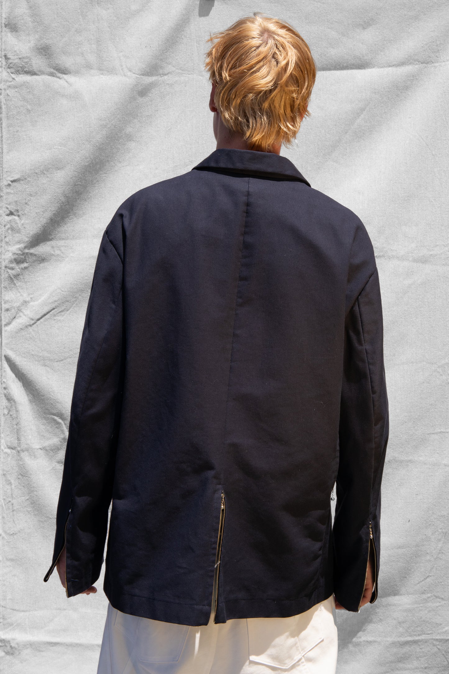 Rocky Zip Detail Jacket (Navy)