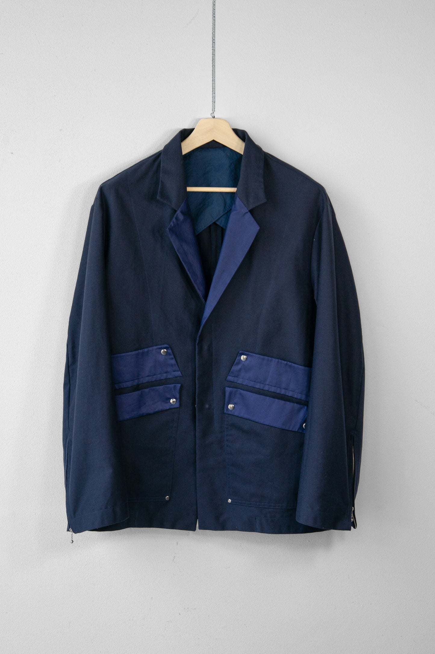 Rocky Zip Detail Jacket (Navy)