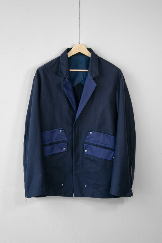 Rocky Zip Detail Jacket (Navy)