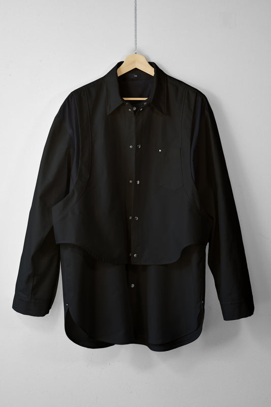 Wanton Double Overshirt (Black)