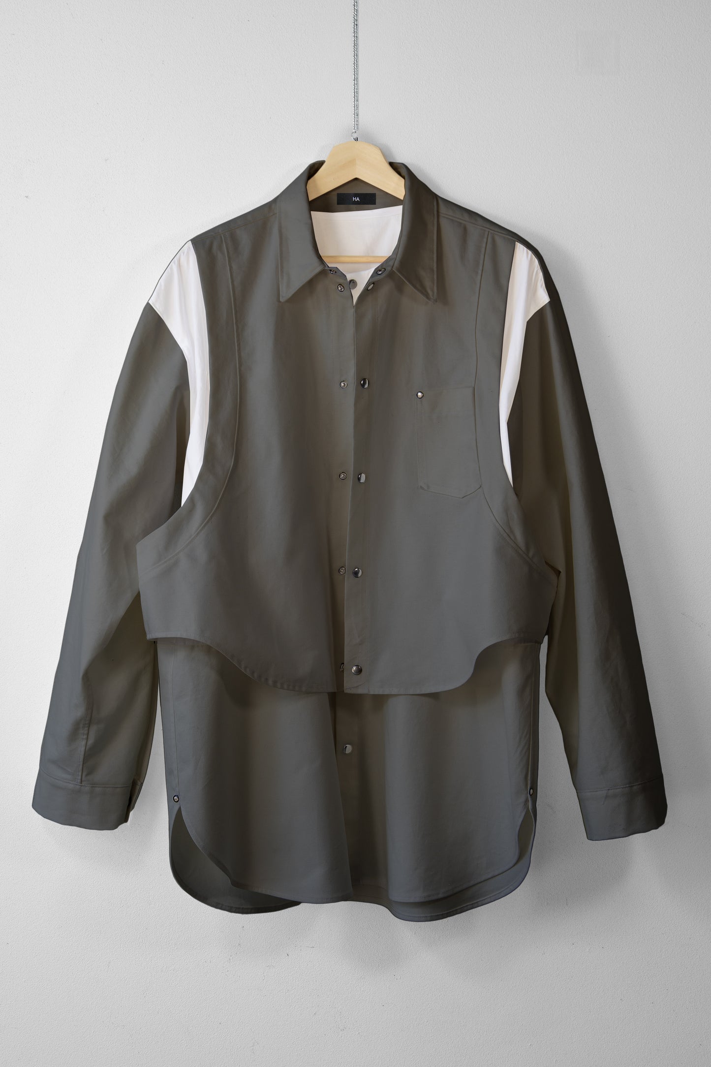 Wanton Double Overshirt (Grey)