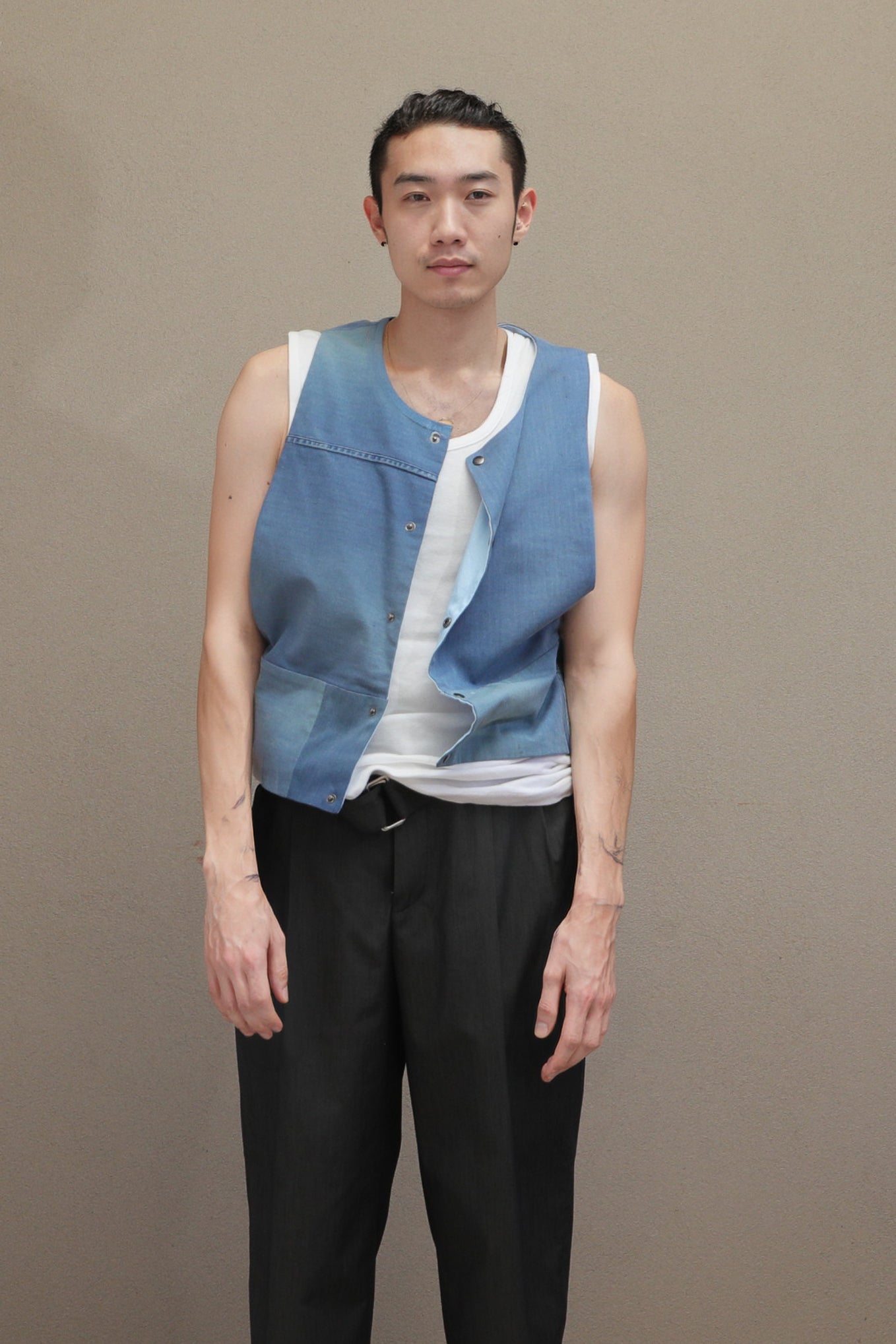 Patchwork Denim GIlet