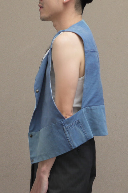 Patchwork Denim GIlet