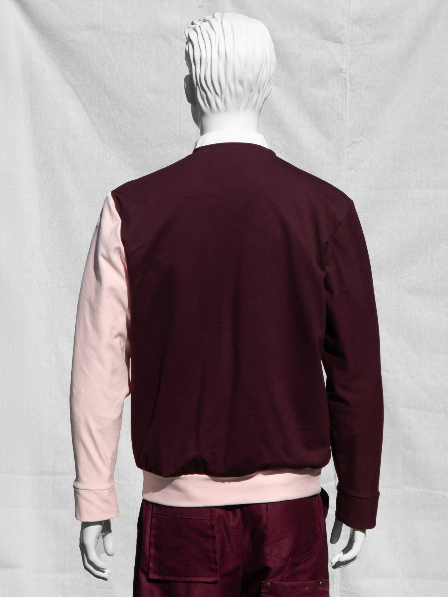 Loki Layered Sweater (Maroon/Pink)