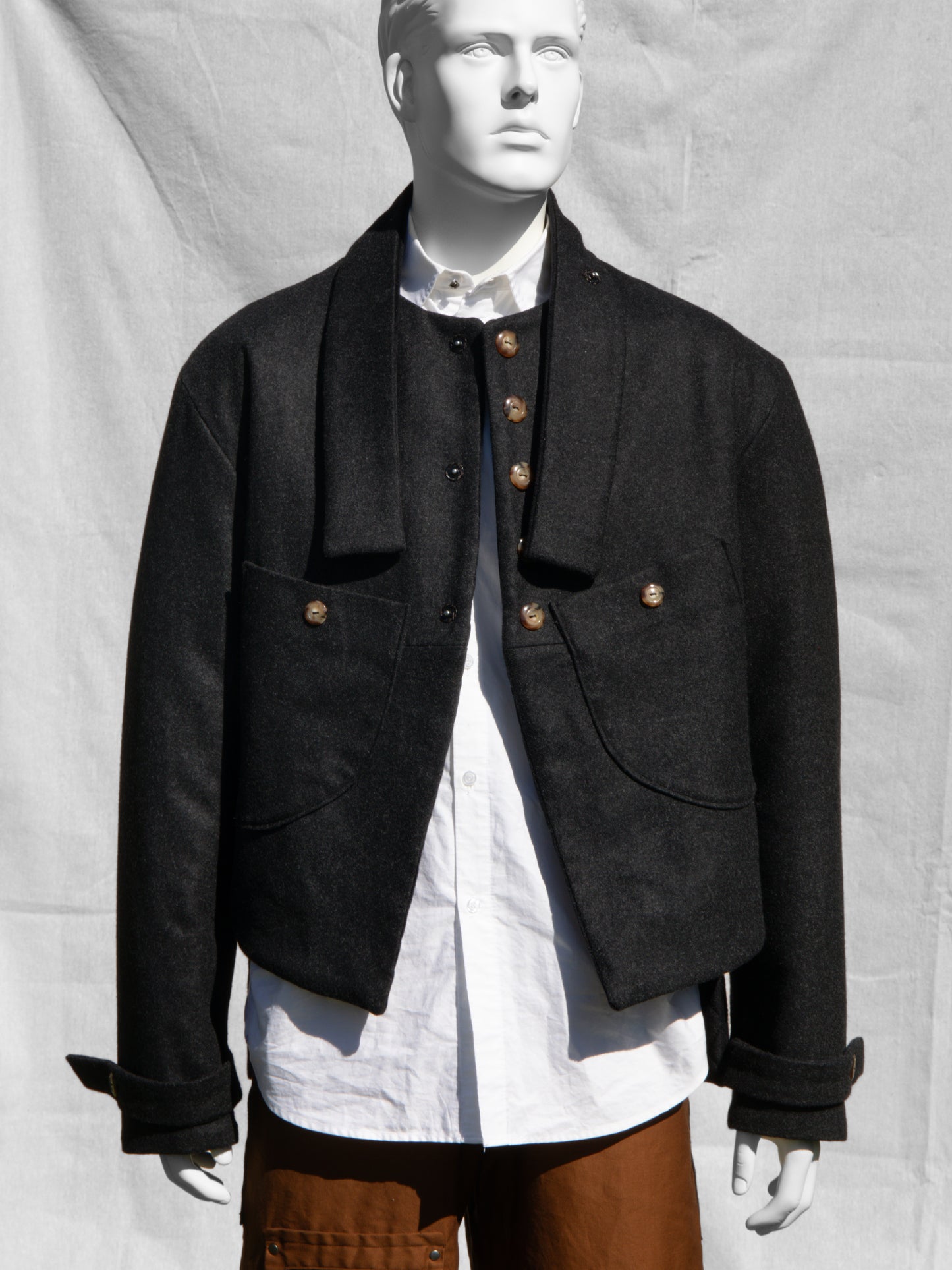 Ruben Wool Tiered Jacket