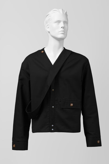 SASH JACKET BLACK