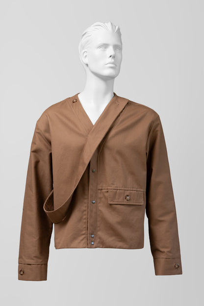 SASH JACKET TAN