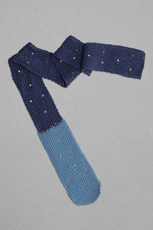 BI CLUSTER SCARF NAVY/LIGHT BLUE