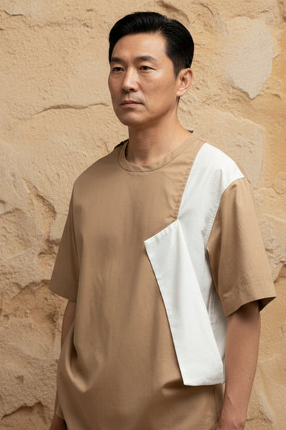 FLIP TEE SHORT TAN