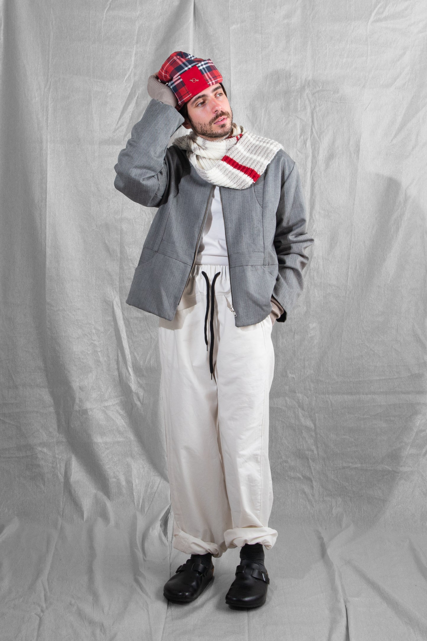 Herrongbone Zip Front Jacket