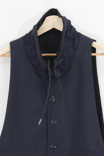 NUZZLE Waistcoat (Navy Pinstripe)