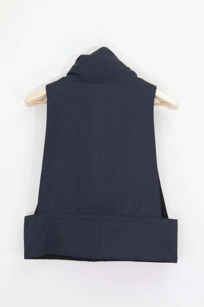 NUZZLE Waistcoat (Navy Pinstripe)