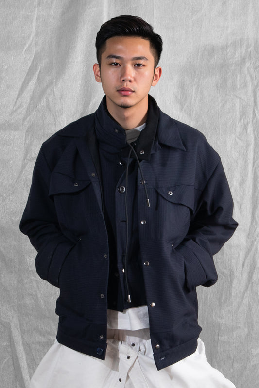 Multi Grain Pinstripe Jacket
