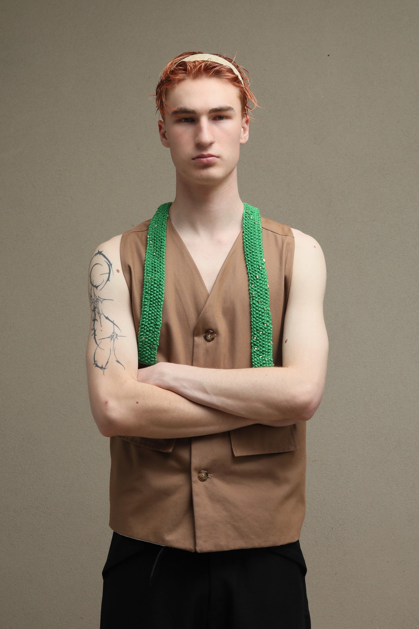 TWISTER Waistcoat (Tan)