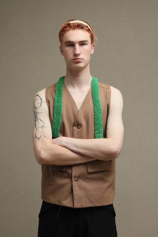 TWISTER WAISTCOAT TAN
