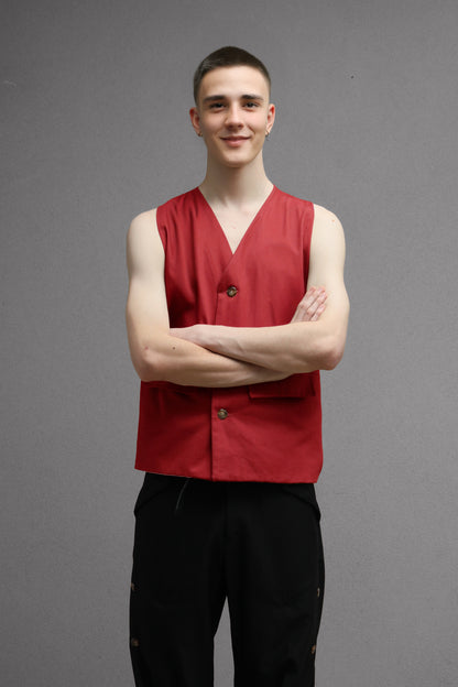 TWISTER Waistcoat (Red)