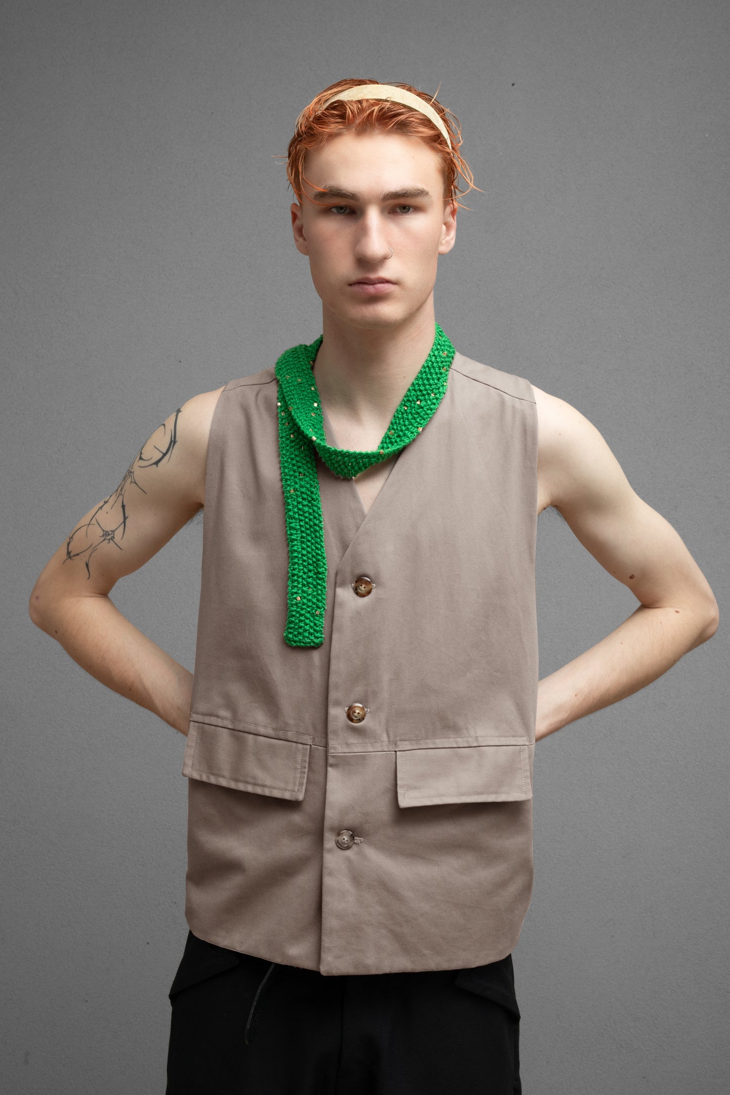 TWISTER Waistcoat (Slate)