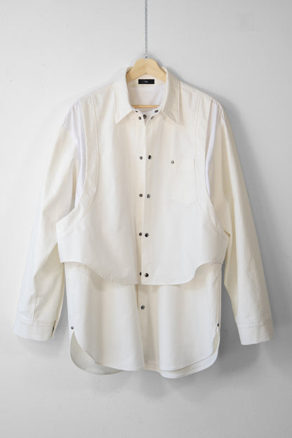 Wanton Double Overshirt (White)