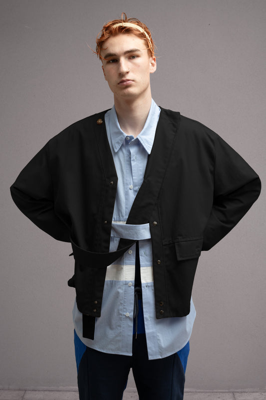 SASH JACKET BLACK